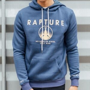 Insert Coin Rapture Hoodie Blue Unisex Size XL